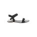 Ann Taylor LOFT Sandals: Black Solid Shoes - Women's Size 6 - Open Toe