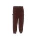 Street Rules Cargo Pants - Elastic: Burgundy Bottoms - Kids Girl's Size 10