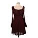 Miss Selfridge Cocktail Dress - Party: Burgundy Dresses - Women's Size 6