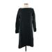 Uniqlo Casual Dress - Sweater Dress: Black Dresses - Women's Size Medium