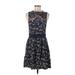 Free People Casual Dress - Mini High Neck Sleeveless: Black Dresses - Women's Size Medium