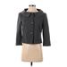 Elie Tahari Jacket: Short Gray Print Jackets & Outerwear - Women's Size 2X-Small