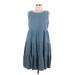 Tommy Hilfiger Casual Dress - DropWaist: Blue Dresses - Women's Size 10