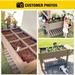 Raised Garden Bed, Elevated Plant Boxes Outdoor Large with Grow Grid