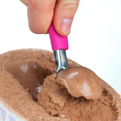 Stainless Steel Ice Cream Scoop with Ergonomic Handle - 7.5”L x 1.75”W x 1”D