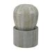 Heavy Outdoor Cement Fountain Antique Gray, Cute Unique Urn Design Water feature For Home Garden, Lawn, Deck & Patio