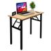 Folding Desk Small Desk 31 1/2" No Assembly Foldable Computer Desk for Small Space/Home Office/Dormitory