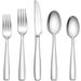 18/10 Stainless Steel Silverware Set, 60-Piece Fancy Flatware Cutlery Set for 12, Modern Eating Utensils Tableware Set