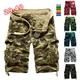 Men's Fashion Summer Camouflage Loose Cargo Shorts Men Multi-pocket Military Short Pants Homme Camo