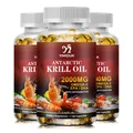 Antarctic Krill Oil 2000mg 120 Capsules Omega-3 EPA DHA with Astaxanthin Supplement Sourced from