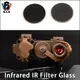 2pcs/set Tactical IR Infrared Filter For DBAL D2 Laser Flashlight DBA A2 IR Laser Light Black Glass