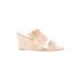 Jessica Simpson Wedges: Ivory Solid Shoes - Women's Size 6 - Open Toe