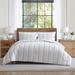 Tahari Mellie Cotton Comforter Set Polyester/Polyfill/Cotton in Gray | Full/Queen Comforter + 2 Standard Shams | Wayfair L1E-3CS-FUQU-AZ-WHGRY
