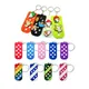 1pcs Soft EVA Keychain with Holes fit Shoe Charms Clog Charm Storage Key Board Pink Rainbow Blue