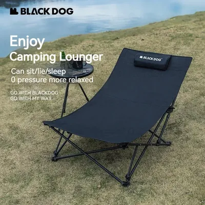 Naturehike BLACKDOG Camping Lounge Chair Office Nap Bed Home Use Recliner Chair Folding Beach