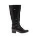Bandolino Boots: Black Solid Shoes - Women's Size 8 1/2 - Round Toe