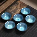 6pcs/set Exquisite Starry Sky Tea Cup Special Cups and Mugs Teacup Ceramic Mug Japanese Te Cup