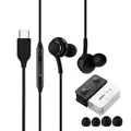 60Pcs USB-C Earphone IG955 Type C In-ear With Mic Wire Headset For Samsung S21 S20 Note 20 Ultra
