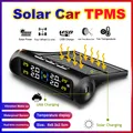 Solar Power TPMS Car Tire Pressure Alarm Monitor System Auto Security Alarm Systems Tyre Pressure