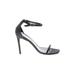 Stuart Weitzman Heels: Black Shoes - Women's Size 10 - Open Toe