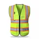 Reflective Safety Vest for Men Women Work Vest with Pockets and Zipper Safety Construction Workwear