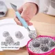 Double-Head Stainless Steel Fruit Platter Ball Digger Corrugated Carving Knife Watermelon Ball