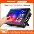 HOWENS Portable 7 inch Touch LCD Raspberry Pi 4 5 Screen Industrial Monitor 1024x600 Support HDMI