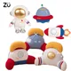 ZU Space Theme Back Cushion Cute Astronauts UFO Rocket and Plane Plush Toys Tent Room Throw Pillows