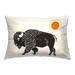 Stupell Industries Boho Bison & Sun Decorative Printed Throw Pillow by Victoria Barnes | 14 H x 20 W x 7 D in | Wayfair ple-776_rcw_14x20