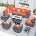 Latitude Run® 11 Piece Sofa Seating Group w/ Cushions, Wicker in Gray | Outdoor Furniture | Wayfair EDBAFF65BA234182944F0E1BD796C65A