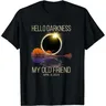 Hello Darkness My Old Friend Solar Eclipse aprile 08 2024 t-shirt