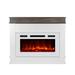Winston Porter 38.5" W Electric Fireplace Mantel w/ 30" Fireplace 12 Colors Flame, Wood in White | Wayfair 6798EC08A2184035A2CC6BE19289AD1E