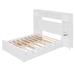 Red Barrel Studio® Masaharu Bookcase Bed Wood in White | 62.6 H x 86.2 W x 79.8 D in | Wayfair 7CF2C775860444239C373A8D2EB3B282
