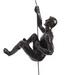Wrought Studio™ Resin Sculpture Right Hand Climbing Man Wall Sculpture Creative Hand-Finished Wall Art in Black | 3.7 H x 3.7 W x 2 D in | Wayfair