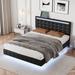 Ivy Bronx Modern Upholstered Platform LED Bed Frame w/ USB Charging | Wayfair 007A9E7D50BC447BA2119C825A31CD45