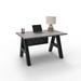 Latitude Run® Modern A-Frame Desk Executive Desk | 30" H x 48" W x 24" D | Wayfair B80A700BB9E142778AEB16A36E0341C1