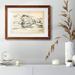 Loon Peak® Mountain Sketch II- Rustic Framed Framed Print w Matte Board Paper, Solid Wood in Gray | 26 H x 38 W x 1.5 D in | Wayfair