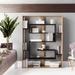 Latitude Run® Geometric Bookcase in Black | Wayfair 8DE5CD3B6B9F490B9BFF38B08FCC2DF7