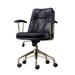 WONERD Genuine Leather Office Chair Upholstered in Gray | 37.01 H x 23.62 W x 20.87 D in | Wayfair Officechairs20240319TM637725436010WOBBlack