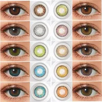 Visual Click Kontaktlinsen für Frauen Make-up 3-Ton-Kontaktlinsen für Augen braun gefärbte Linsen 2