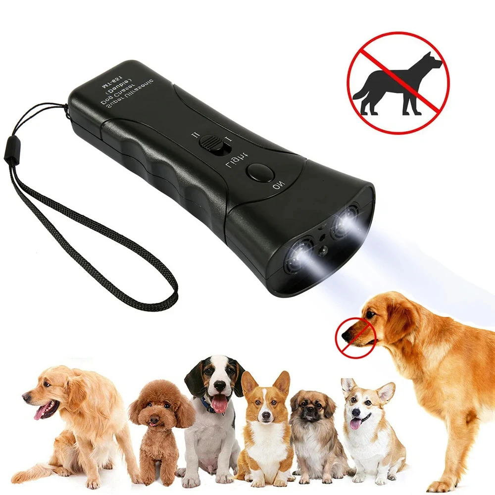 Haustier Hund Repeller Anti Barking Stop Rinde Hunde Trainings gerät führte Ultraschall Hunde Adapter ohne Batterie Haustier liefert Großhandel Image