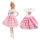 Nk offizielle 1 pcs Mode rosa Kleid täglichen Rock Freizeit kleidung Kleidung für Barbie Puppe