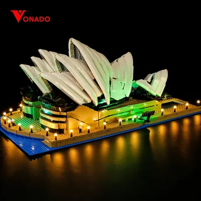 Led Licht Up Kit Für 10234 17003 Stadt Serie Sydney Opera House Gebäude Ziegel (nur Licht Mit Image