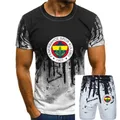 T-Shirt a maniche corte in cotone con stampa T-Shirt da uomo personalizzata Fenerbahce