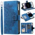 Custodia in pelle Flip per Samsung Galaxy S25 S23 S24 Ultra S22 S21 Plus S20 FE S10 + Nota 20 10 9 8 Portafoglio per carte Borsa per telefono in rilievo