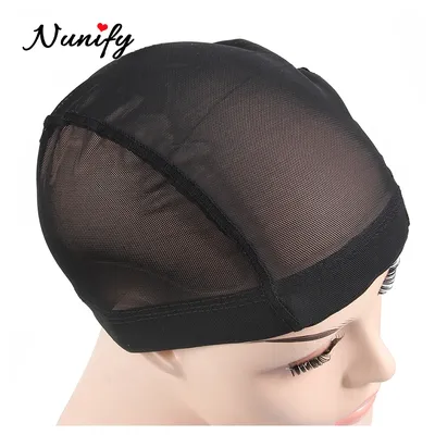 Nunify 6Pcs Mesh Net Glueless Haar Net Perücke Liner Günstige Perücke Kappen Für Die Herstellung Von