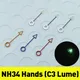 Nh34 gmt uhr hand mod für nh34a bewegung skx ssk mod super c3 lume single gmt hand master ii