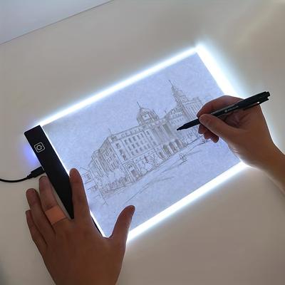 A2/a3/a4/a5 Copy Board 3 Layers Dimmable Led Light Pad Eye Protection Easier Drawing Board Pad Tracing Light Box For Rhinestone Painting Halloween, Thanksgiving, Christmas Gift Easter Gift