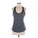 Active by Old Navy Active Tank Top: Gray Print Activewear - Women's Size Medium