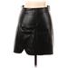 Shein Faux Leather Skirt: Black Bottoms - Women's Size Large